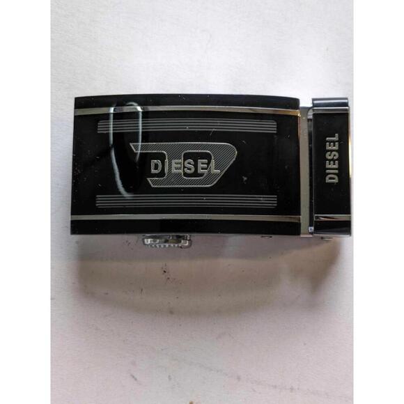 Diesel Black Chrome Rachet Belt Buckle-Just Buckle - Picture 1 of 4